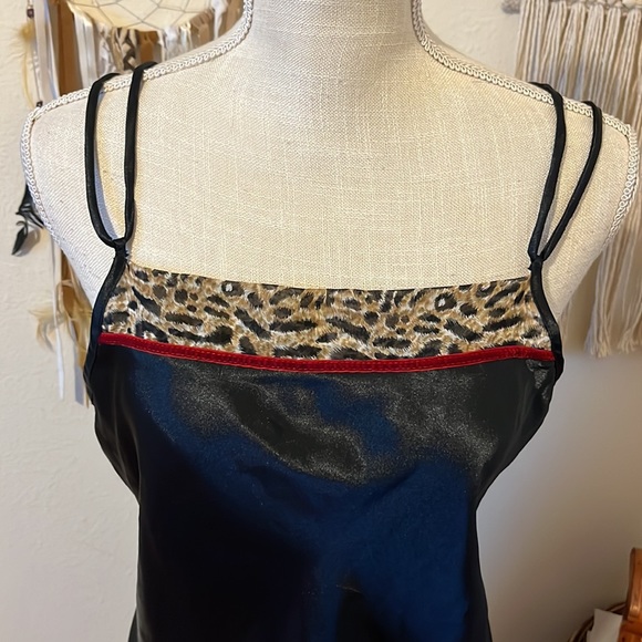 NWT - Satin Black Lingerie Slip Dress by Delicates / Size Medium - Picture 3 of 9